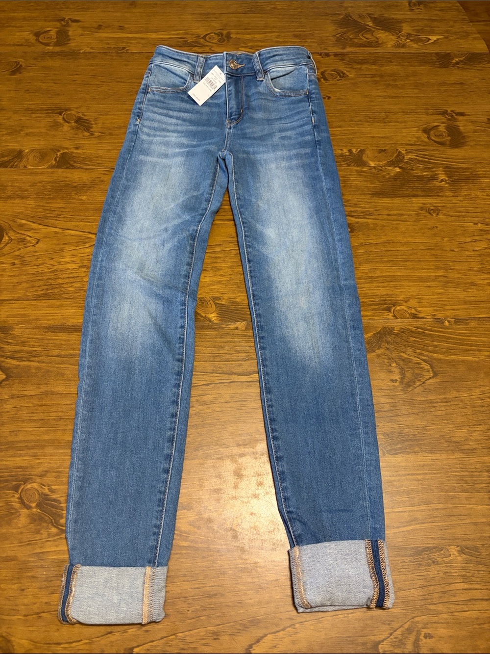 American Eagle Outfitters Light Blue Slim-Straight Jeans size 0xl